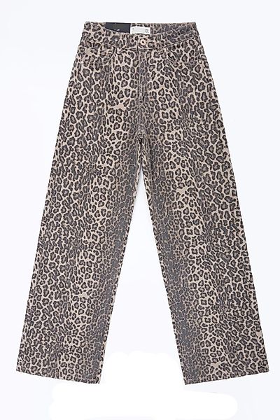 HELLO MISS Weite Jeans Leopard Jeans günstig online kaufen