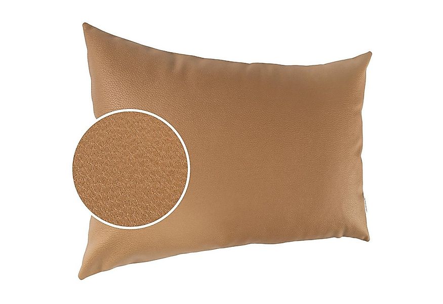 Kisska Dekokissen Kissenhülle KUMO atmungsaktive Kunstleder Kissenbezug Zie günstig online kaufen