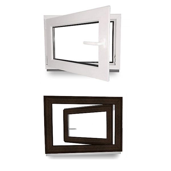 JeCo Fenster Kellerfenster Kunststoff innen weiß günstig online kaufen