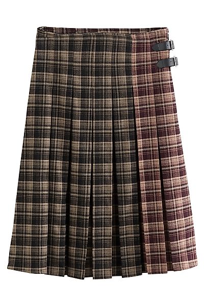 Next Karorock Karierter, knielanger Kilt, Kurzgröße günstig online kaufen