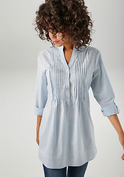 Aniston CASUAL Longbluse mit dekorativer Biesenverarbeitung günstig online kaufen