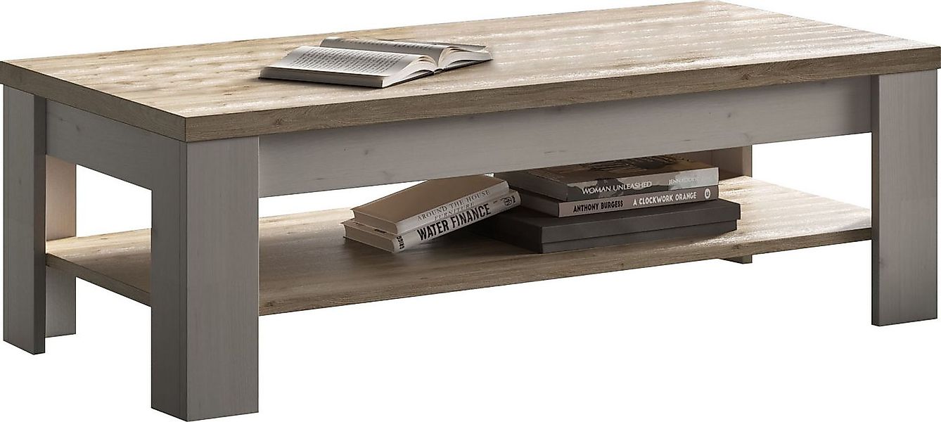 Home affaire Couchtisch Country 110 x 68 cm, Wohnzimmertisch mit Ablagebode günstig online kaufen