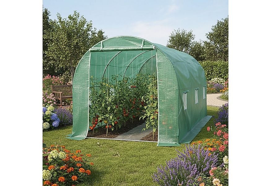 Zelsius Foliengewächshaus Foliengewächshaus 3 x 2 x 2 m, stabiles Tomatenge günstig online kaufen