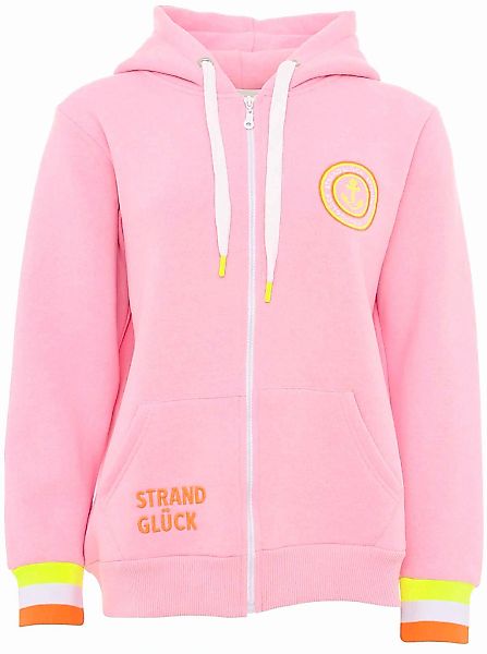 Zwillingsherz Kapuzensweatjacke, Regular-Fit, Kapuze, Langarm, Reißverschlu günstig online kaufen