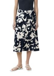 Comma Midirock mit floralem Muster günstig online kaufen