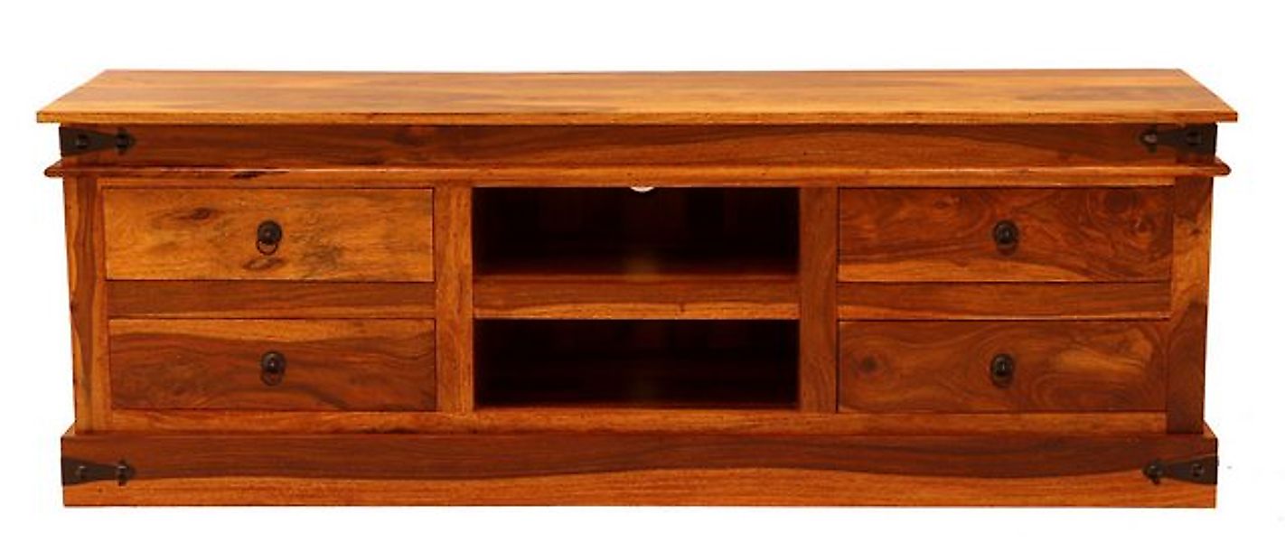 Indischesmoebelhausde TV-Schrank Fernsehtisch Jali 160x55x45 aus indischem günstig online kaufen