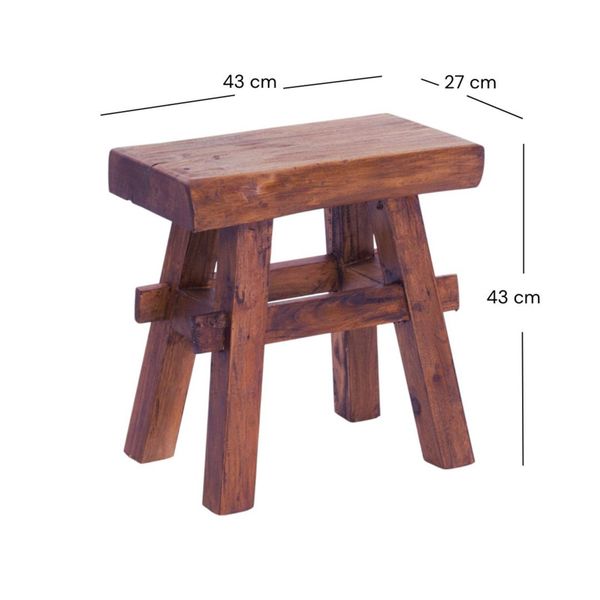 DESIGN DELIGHTS Hocker HOLZ HOCKER "VINTAGE günstig online kaufen