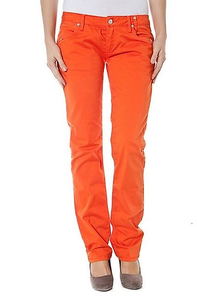 Zuelements 5-Pocket-Hose Trendige Damenhose in Orange: 7 Taschen, Schlanker günstig online kaufen