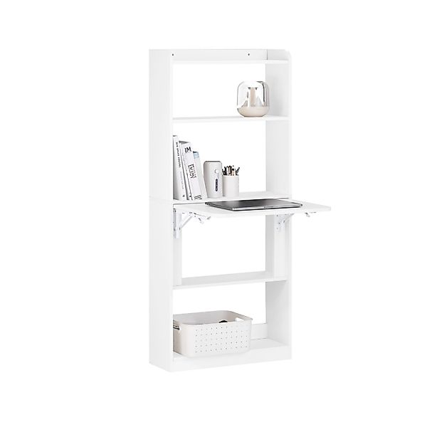 SoBuy Schreibtisch Klappbar Klapptisch Homeoffice 64x145x58cm Weiß FWT92-H- günstig online kaufen
