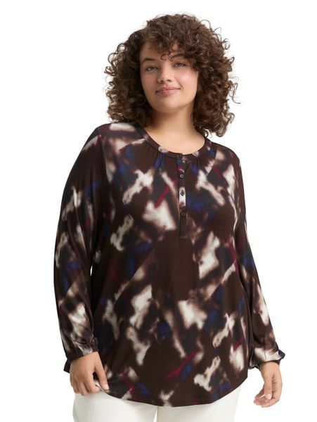 TOM TAILOR PLUS Langarmshirt mit grafischem günstig online kaufen