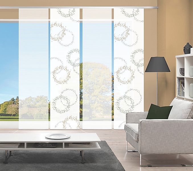 Vision S Schiebegardine "AINUR 4er SET" Paneelwagen 4 Stk. tlg. Schiebevorh günstig online kaufen