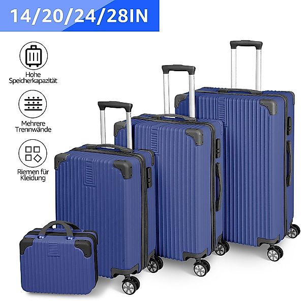 NULSTA Trolleyset Kofferset, 4 Rollen, (4 günstig online kaufen