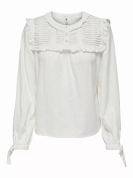ONLY Gerüschte Hemd Damen White günstig online kaufen