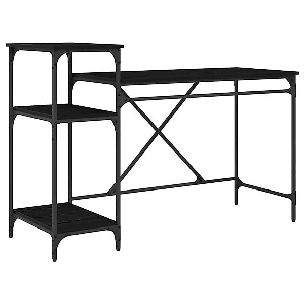 vidaXL Schreibtisch Schwarz Eichen-Optik 135 x 50 x 90 cm 881284 günstig online kaufen