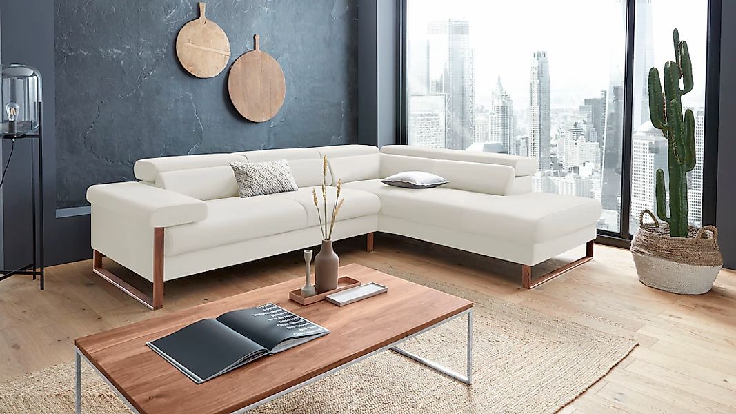 W.SCHILLIG Ecksofa »finn, Designsofa mit tollem Sitzkomfort, bequem, L-Form günstig online kaufen