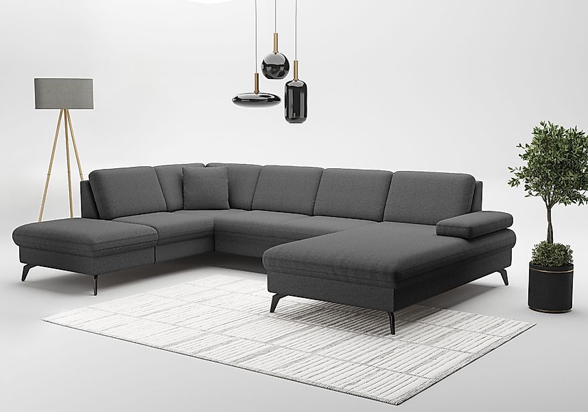 sit&more Wohnlandschaft »Morris Jubi U-Form, B: 300 cm« mit Armteilfunktion günstig online kaufen