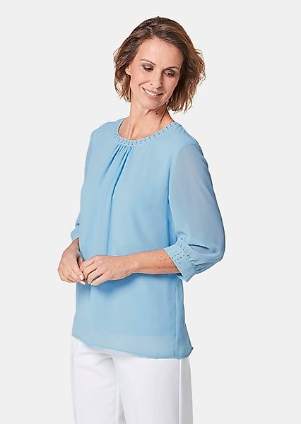 GOLDNER Langarmbluse Bluse aus leichtem Chiffon günstig online kaufen
