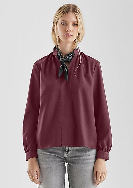 QS Langarmbluse Bluse Weiche Tunikabluse (1-tlg) günstig online kaufen
