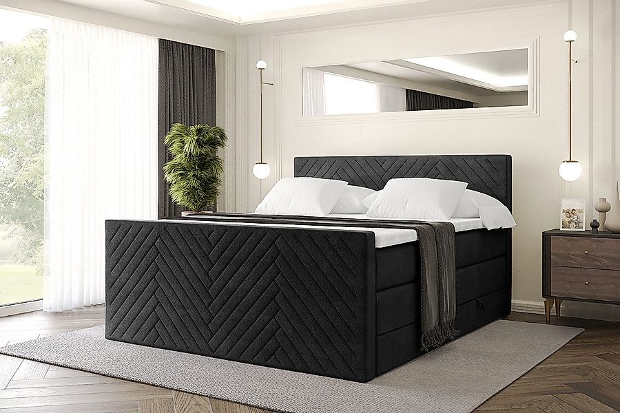 ALTDECOR Boxspringbett VEXA-Z KING (Multipocket-Matratze H4, günstig online kaufen