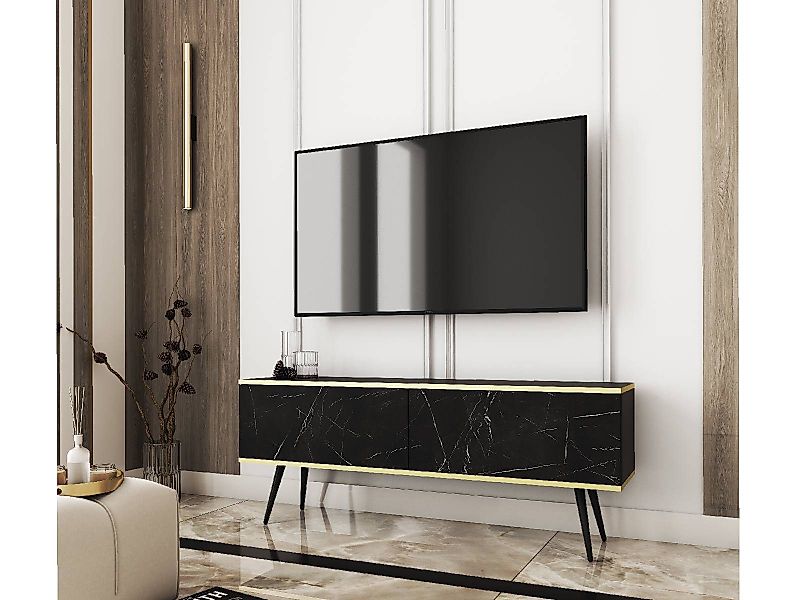 yourhouse24 Lowboard RTV Schrank Oro 135x30x32 günstig online kaufen
