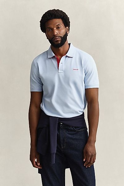 Gant Poloshirt REG CONTRAST PIQUE SS RUGGER mit kontrastfarbenen Einsätzen günstig online kaufen