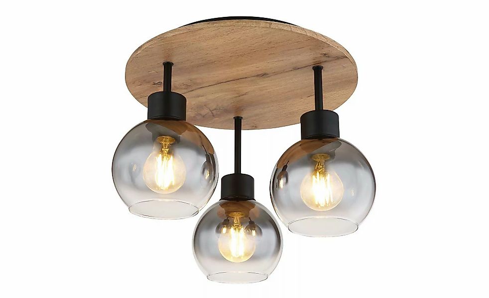 Globo Lighting Deckenleuchte   ¦ schwarz ¦ Maße (cm): B: 38 H: 30 T: 38.0 L günstig online kaufen