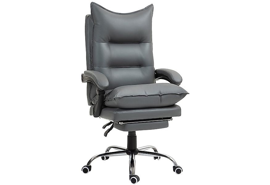 Vinsetto Schreibtischstuhl mit Fußstütze, höhenverstellbarer (Bürostuhl, 1 günstig online kaufen