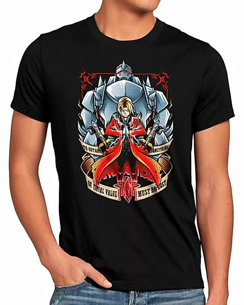 style3 Print-Shirt Herren T-Shirt Brotherhood fullmetal japan anime mustang günstig online kaufen