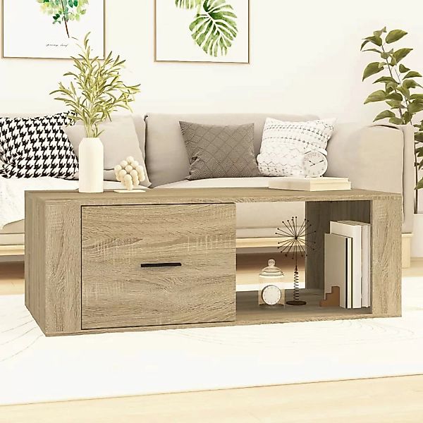 Vidaxl Couchtisch Sonoma-eiche 100x50,5x35 Cm Holzwerkstoff günstig online kaufen