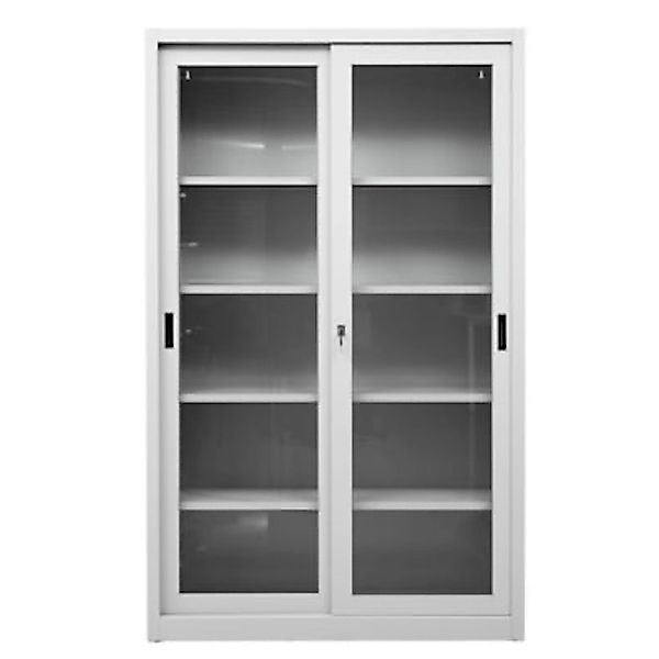 PROREGAL Schiebetürenschrank Mammut 5 Ordnerhöhen Glastüren HxBxT 195 x 120 günstig online kaufen