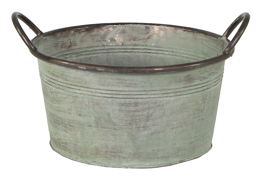 finehomegarden Pflanzschale Schale mit Griff Metall günstig online kaufen