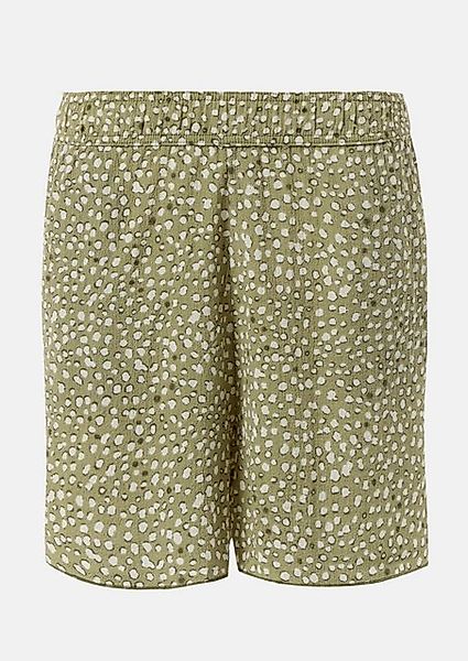 QS Shorts Kurze Hose mit High Rise-Bund All-over-Print Gummizug günstig online kaufen