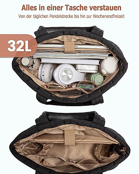 Coonoor Schultertasche Damen große Handtasche, Rauten-Design günstig online kaufen