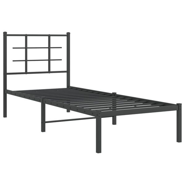 vidaXL Bett Bettgestell mit Kopfteil Metall günstig online kaufen