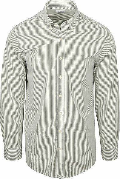 McGregor Hemd Poplin Streifen Grün - Größe XL günstig online kaufen