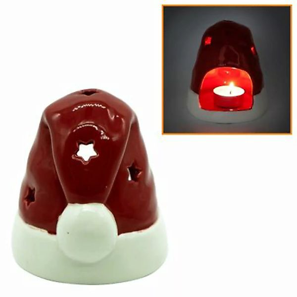 HTI-Living Teelichthalter Nikolausmütze rot günstig online kaufen