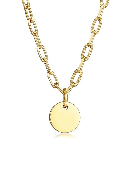 Elli Kette mit Anhänger Plättchen Coin günstig online kaufen