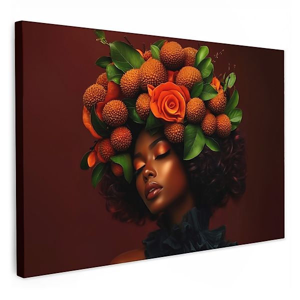 OneMillionCanvasses® Leinwandbild Frau - Lychee - günstig online kaufen