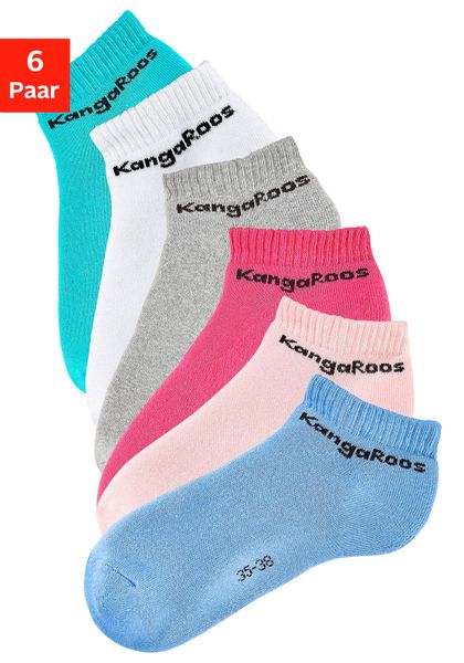 KangaROOS Sneakersocken Packung, 6 Stk. tlg. mit Frottee innen günstig online kaufen