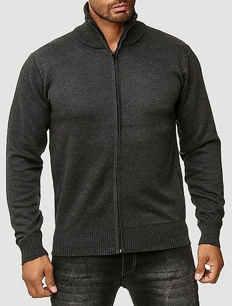 Egomaxx Cardigan Cardigan Strickweste Strickjacke Feinstrick Stehkragen H25 günstig online kaufen