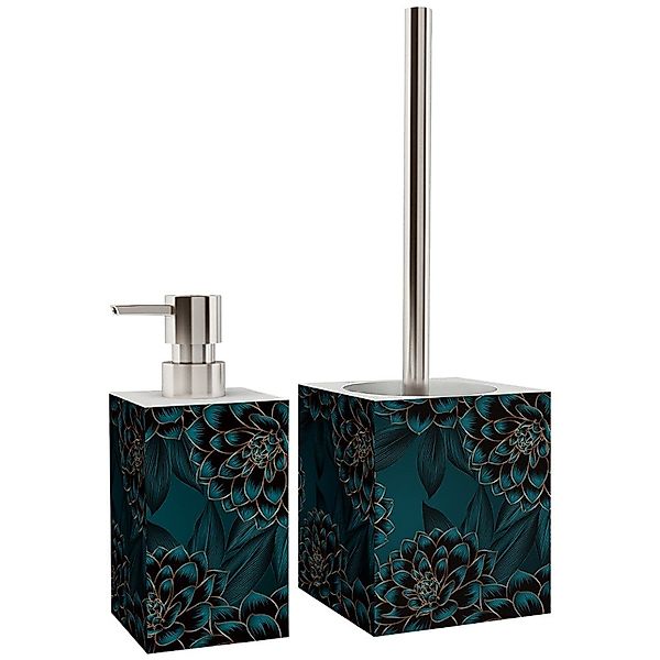 Sanilo Badaccessoire-Set Dahlien, WC-Bürste und Seifenspender, günstig online kaufen