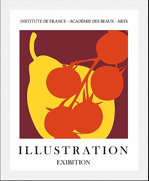 queence Bild »Illustration«, Obst-Obst Bilder-Essen-Lebensmittel-Kunst-Schr günstig online kaufen