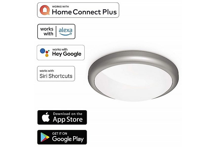 Hama LED Deckenleuchte WiFi LED Deckenleuchte 18W / 120W dimmbar, LED, WiFi günstig online kaufen