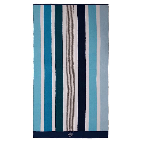 Depotex Strandtuch Strandlaken Streifen Blau, Baumwolle günstig online kaufen