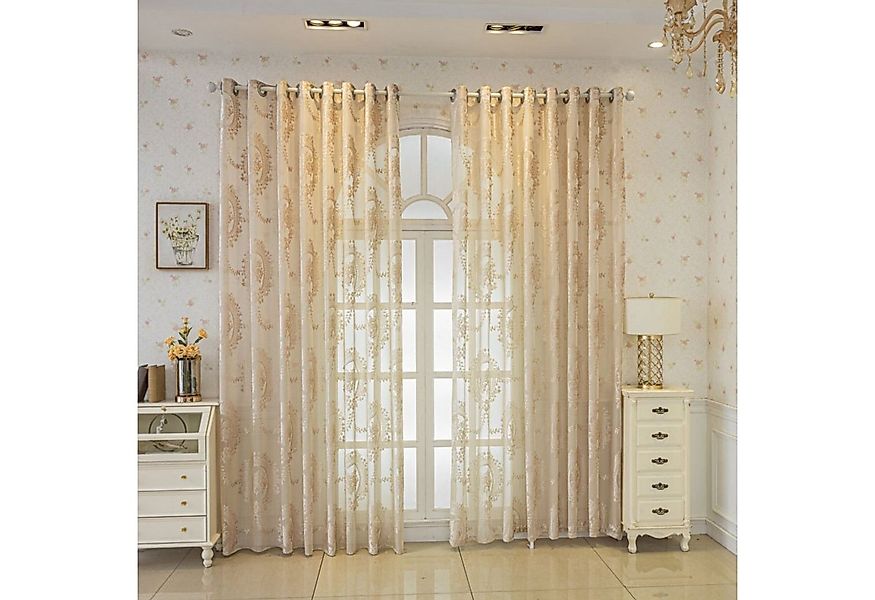 BYSURE Vorhang (2 St), 1 Paar Luxuriöse Europäische Durchsichtige Vorhänge, günstig online kaufen