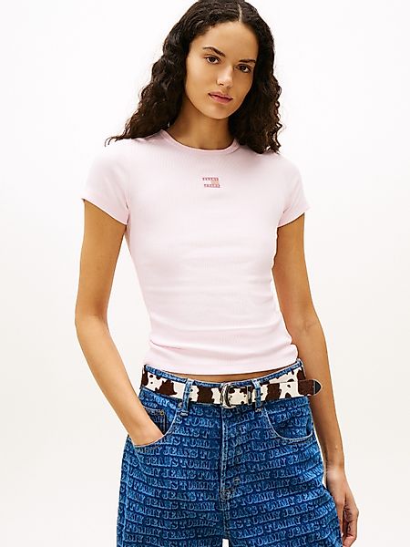 Tommy Jeans Kurzarmshirt TJW SLIM BADGE günstig online kaufen