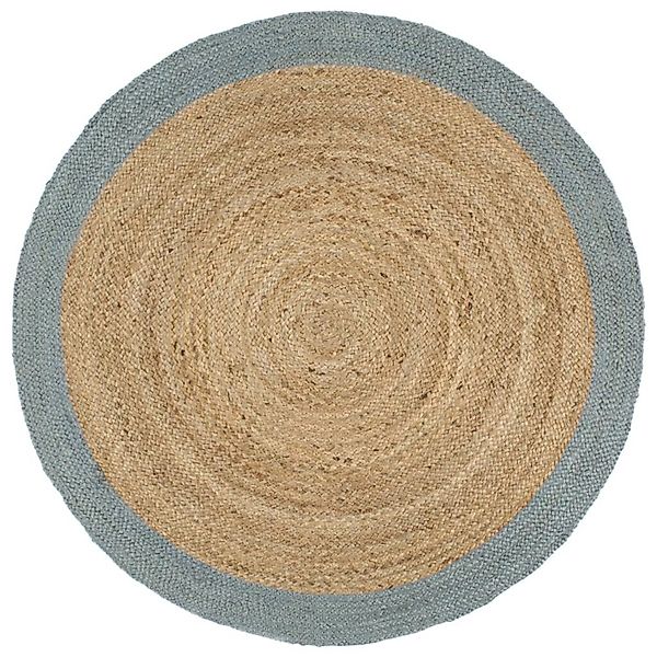 vidaXL Teppich Handgefertigt Jute Mit Olivem Rand 210 Cm 1184037 günstig online kaufen