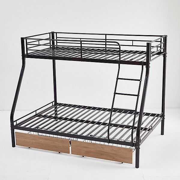 Odikalo Etagenbett Metallbett Ausziehbett Doppelbett Hochbett Leiter 138/98 günstig online kaufen