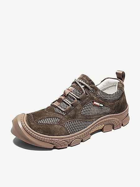 Männer Mesh Wildleder Spleißen rutschfeste Outdoor Casual Wanderschuhe günstig online kaufen