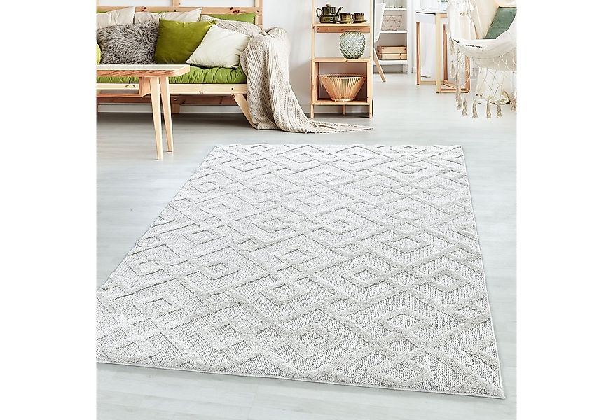 SIMPEX24 Teppich Geometrisch Design, Läufer, Höhe: 20 mm, Teppich Wohnzimme günstig online kaufen